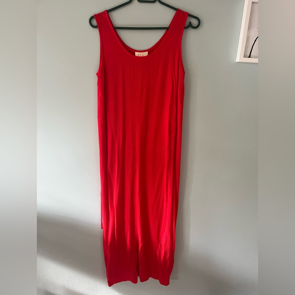 Dorothy Perkins Scarlet Red Textured Maxi Dress